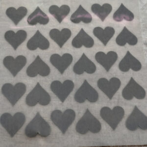 Reflektierender Herzen in elegantem Silber